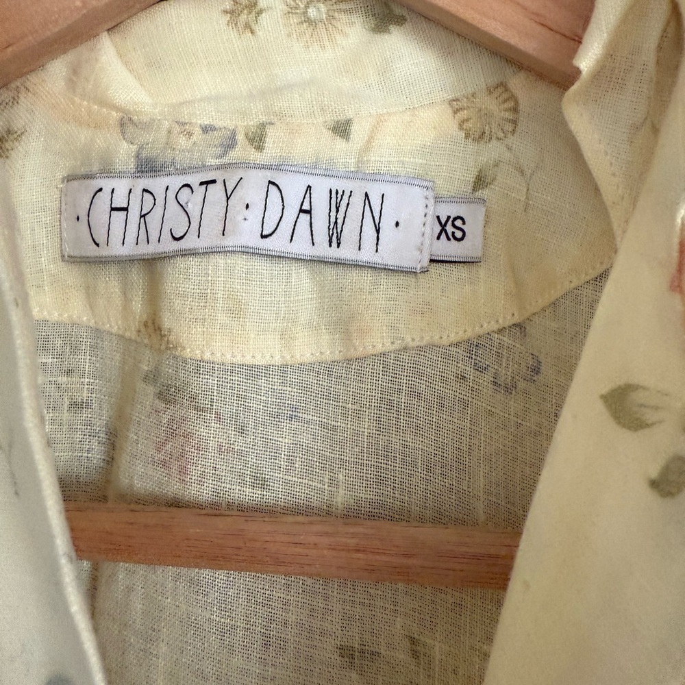 Christy Dawn Light Yellow Floral Dress - Picture 2 of 5